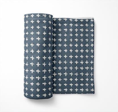 Check Velveteen Fleece Blanket