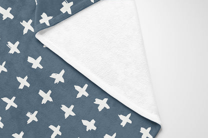 Check Velveteen Fleece Blanket