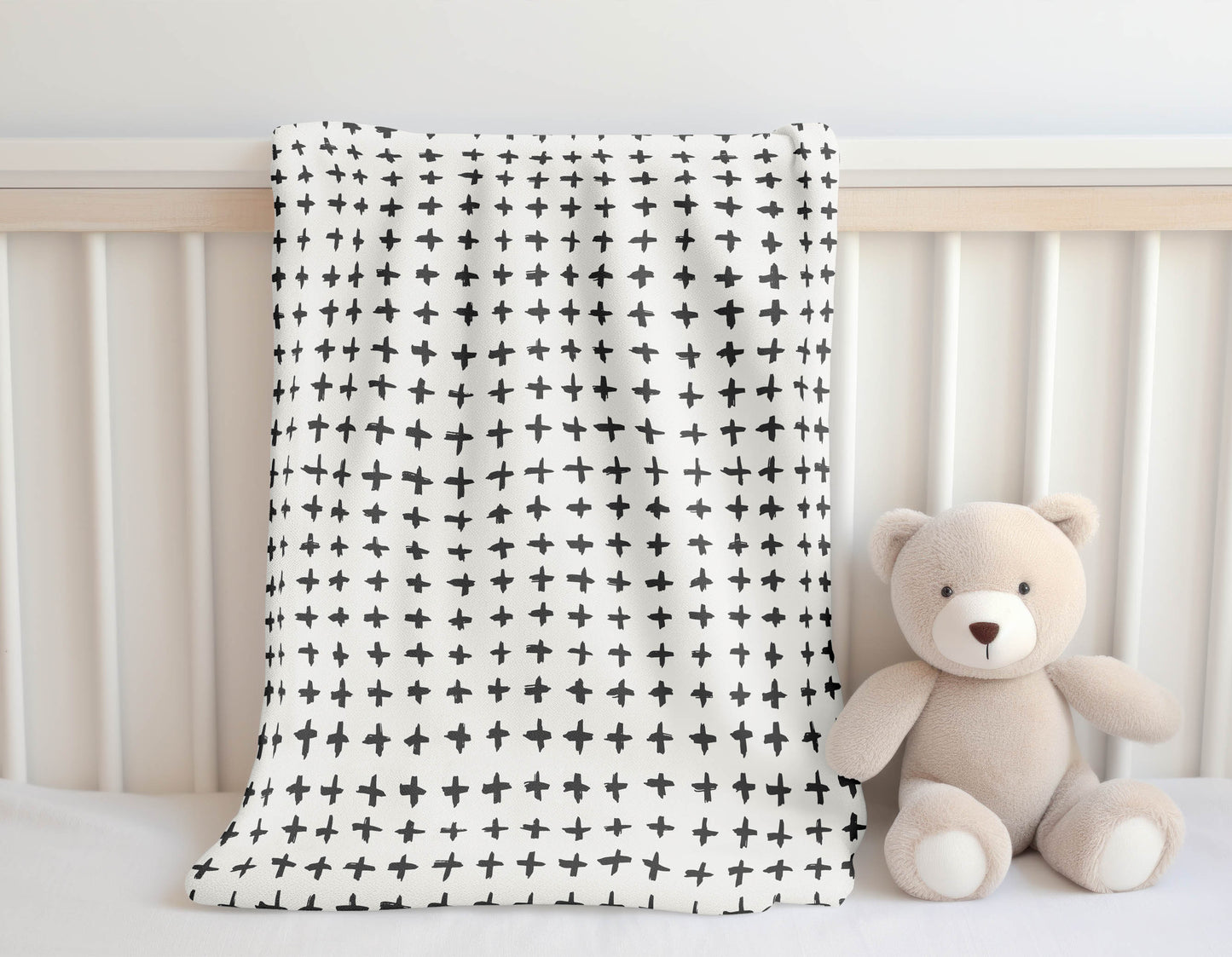 Check Velveteen Fleece Blanket