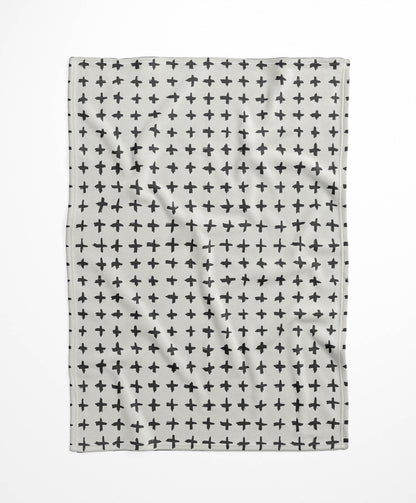 Check Velveteen Fleece Blanket