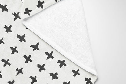 Check Velveteen Fleece Blanket