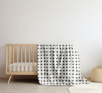 Check Velveteen Fleece Blanket
