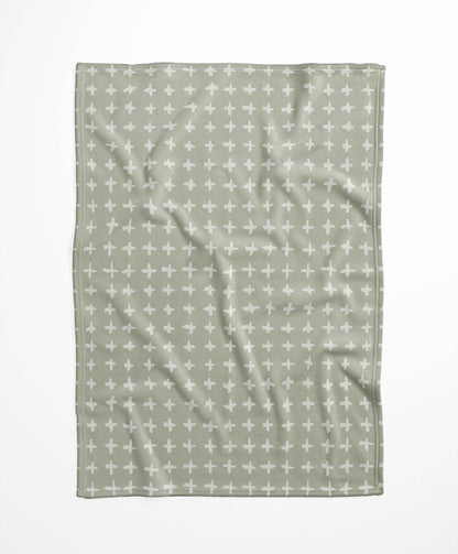 Check Velveteen Fleece Blanket