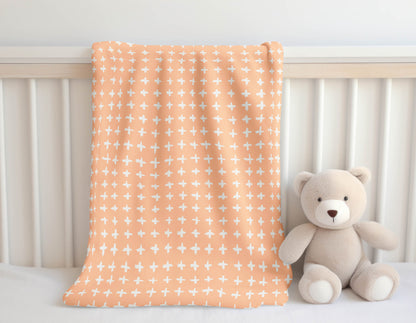 Check Velveteen Fleece Blanket