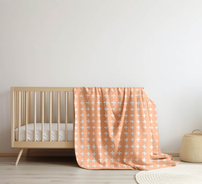 Check Velveteen Fleece Blanket