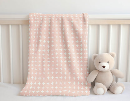 Check Velveteen Fleece Blanket