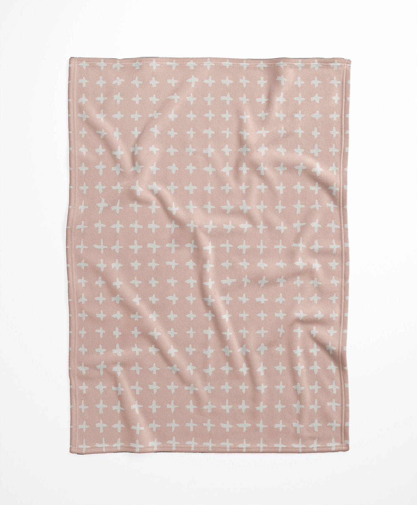 Check Velveteen Fleece Blanket
