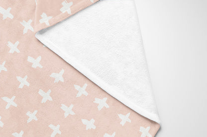 Check Velveteen Fleece Blanket