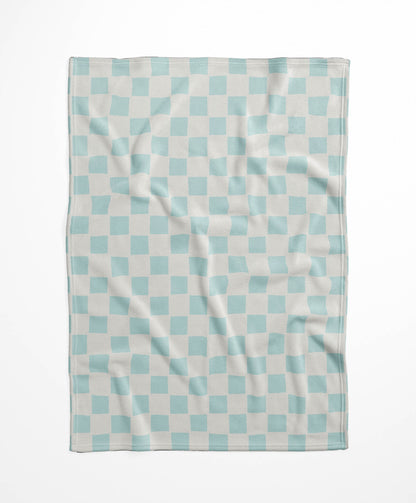 Checkered Velveteen Fleece Blanket