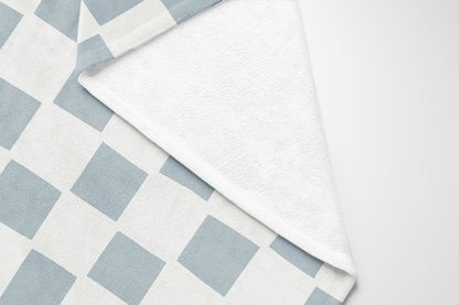 Checkered Velveteen Fleece Blanket