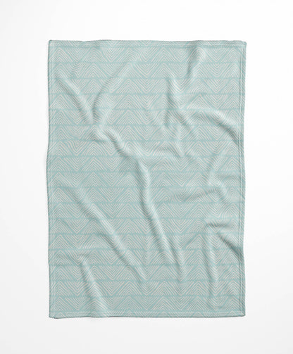 Chev Wave Stripe Velveteen Fleece Blanket