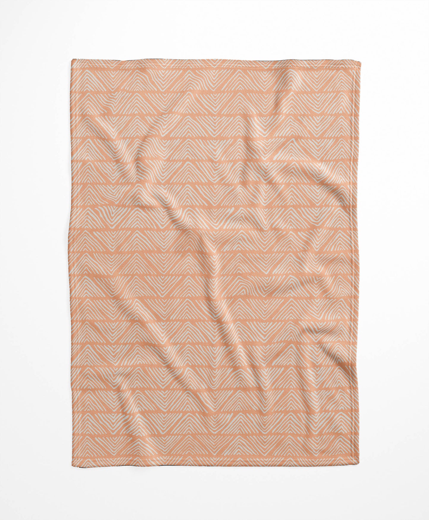 Chev Wave Stripe Velveteen Fleece Blanket