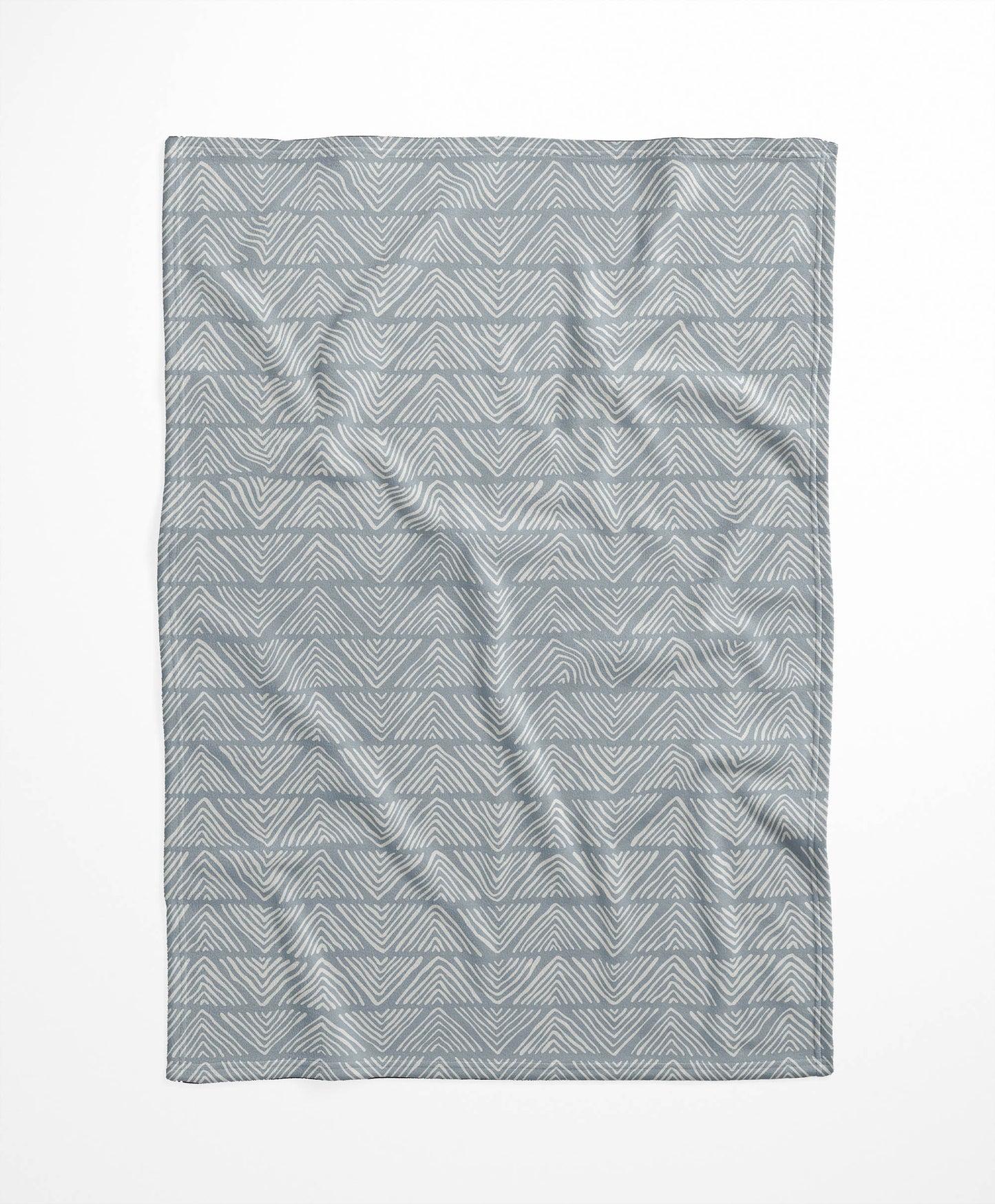 Chev Wave Stripe Velveteen Fleece Blanket