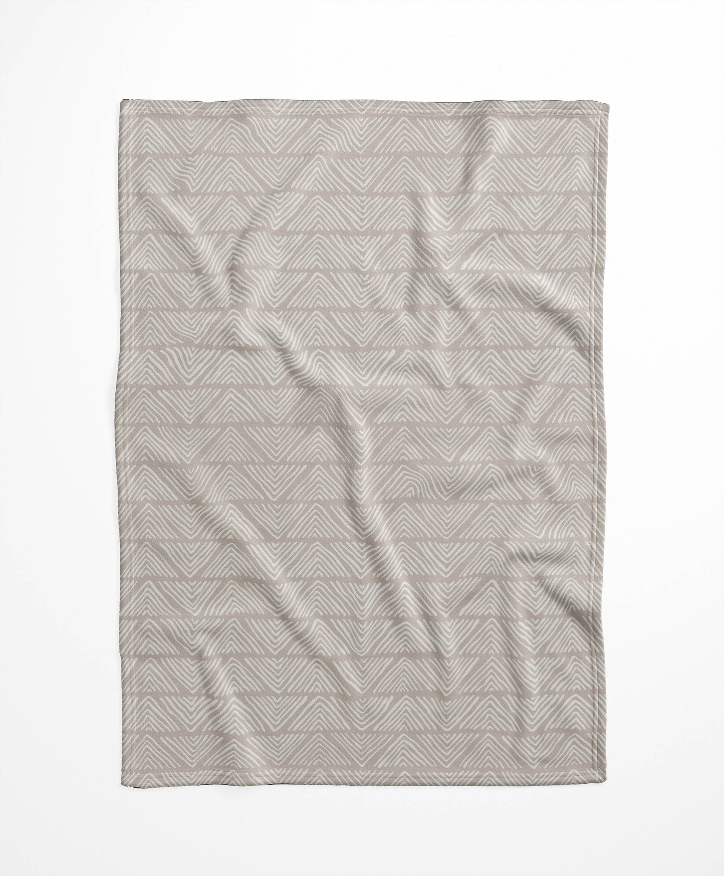 Chev Wave Stripe Velveteen Fleece Blanket