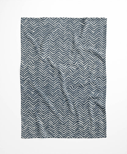 Chevron Snug Velveteen Fleece Blanket