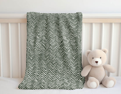 Chevron Snug Velveteen Fleece Blanket