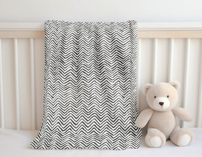 Chevron Snug Velveteen Fleece Blanket