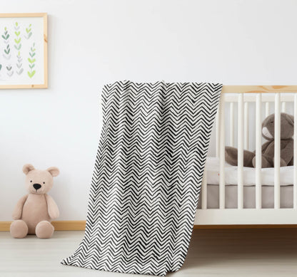 Chevron Snug Velveteen Fleece Blanket