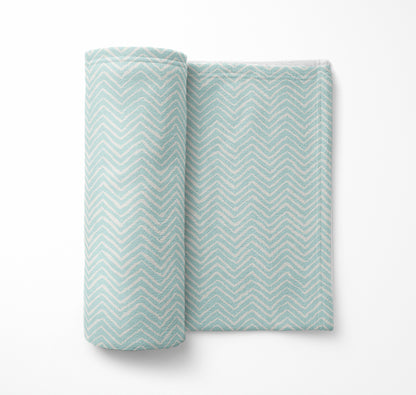 Chevron Snug Velveteen Fleece Blanket