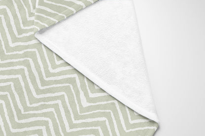 Chevron Snug Velveteen Fleece Blanket