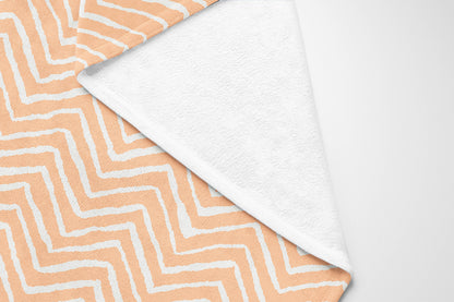 Chevron Snug Velveteen Fleece Blanket
