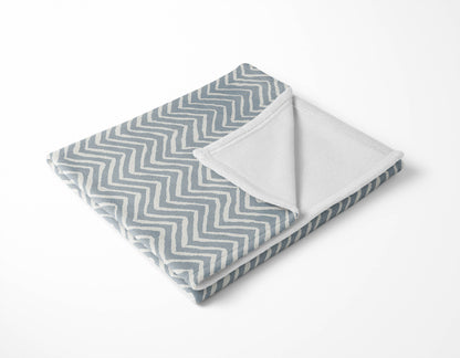 Chevron Snug Velveteen Fleece Blanket