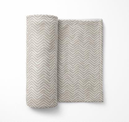 Chevron Snug Velveteen Fleece Blanket
