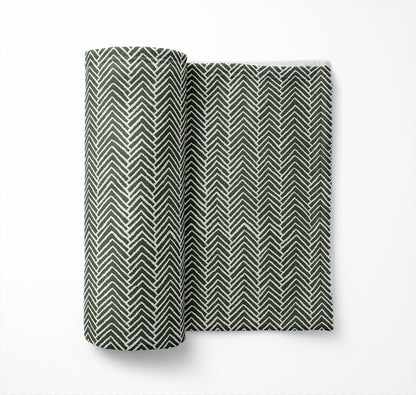 Chevron Block Velveteen Fleece Blanket