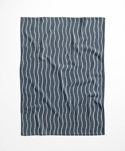 Wave Grunge Velveteen Fleece Blanket