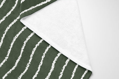 Wave Grunge Velveteen Fleece Blanket