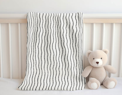 Wave Grunge Velveteen Fleece Blanket