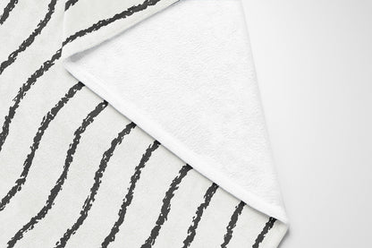 Wave Grunge Velveteen Fleece Blanket