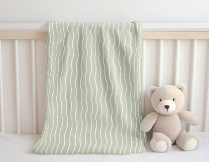 Wave Grunge Velveteen Fleece Blanket