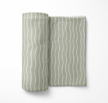 Wave Grunge Velveteen Fleece Blanket