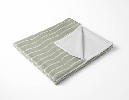 Wave Grunge Velveteen Fleece Blanket