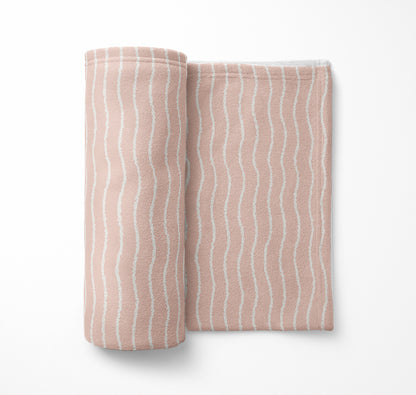 Wave Grunge Velveteen Fleece Blanket