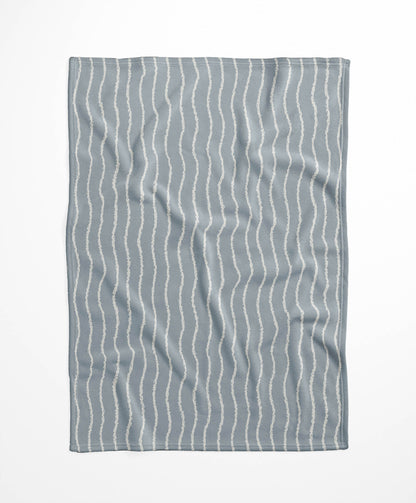 Wave Grunge Velveteen Fleece Blanket