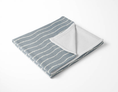 Wave Grunge Velveteen Fleece Blanket