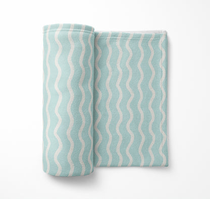 Wiggle Row Velveteen Fleece Blanket