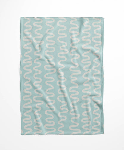 Wiggle Stripe Velveteen Fleece Blanket
