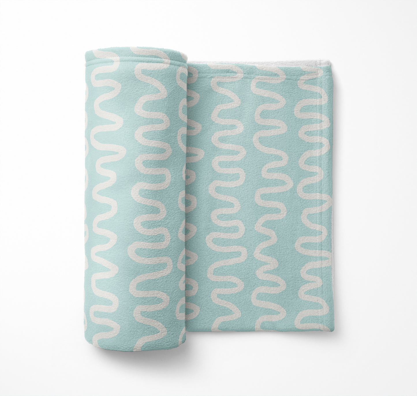 Wiggle Stripe Velveteen Fleece Blanket