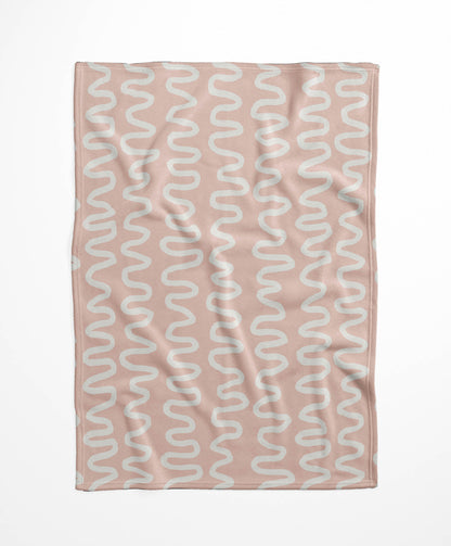 Wiggle Stripe Velveteen Fleece Blanket