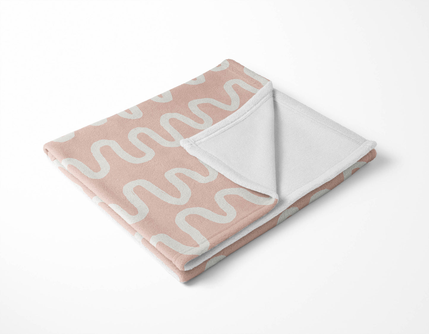 Wiggle Stripe Velveteen Fleece Blanket