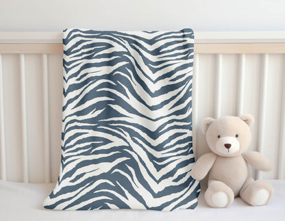 Zebra Patch Velveteen Fleece Blanket