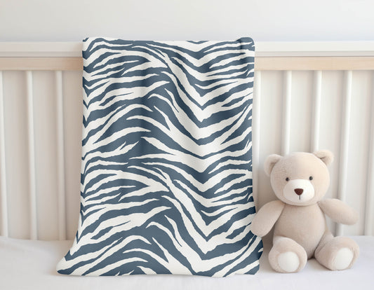 Zebra Patch Velveteen Fleece Blanket