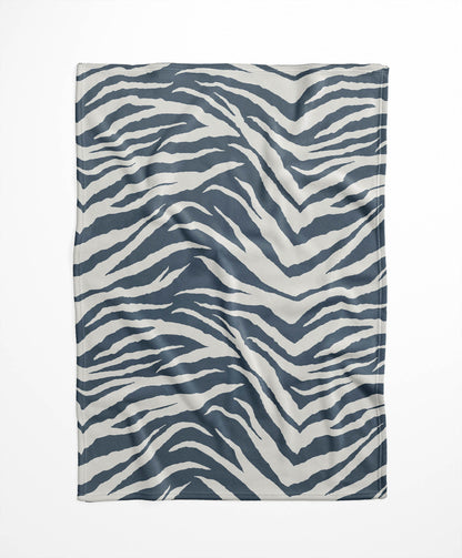 Zebra Patch Velveteen Fleece Blanket