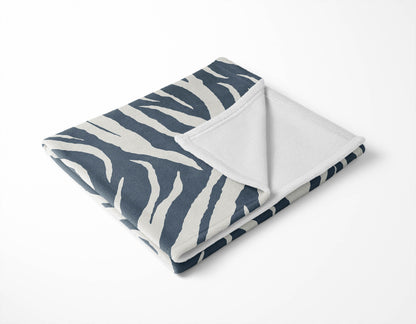 Zebra Patch Velveteen Fleece Blanket