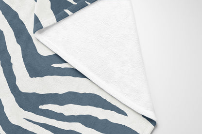 Zebra Patch Velveteen Fleece Blanket