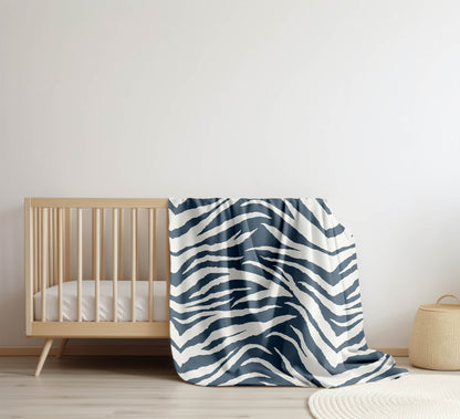 Zebra Patch Velveteen Fleece Blanket