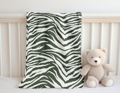 Zebra Patch Velveteen Fleece Blanket